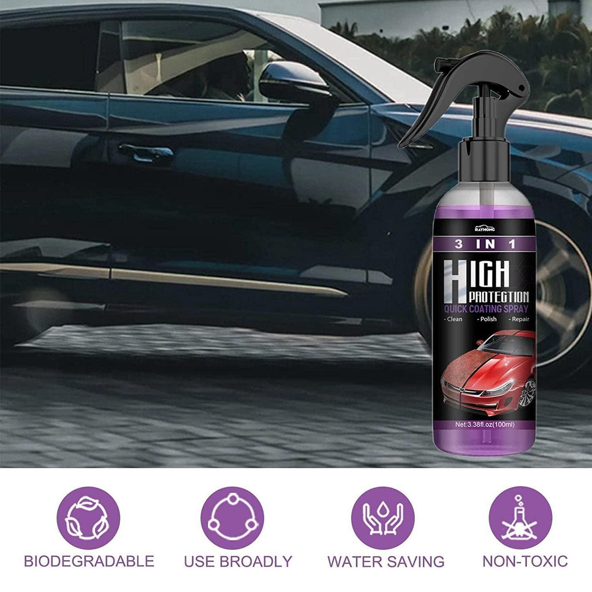 NanoShield Car Polish & Scratch Repair Spray